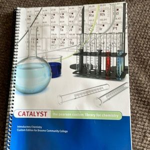 Catalyst, the Pearson custom library for chemistry college book